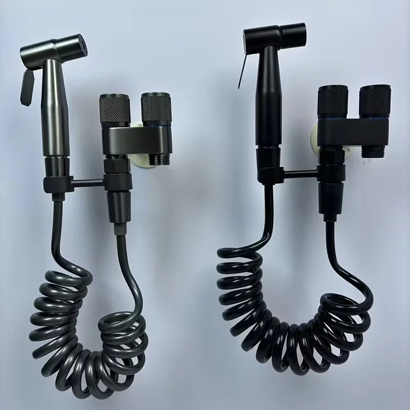 Wall-Mounted Dual-Mode Toilet Faucet | Ceramic Valve Steel