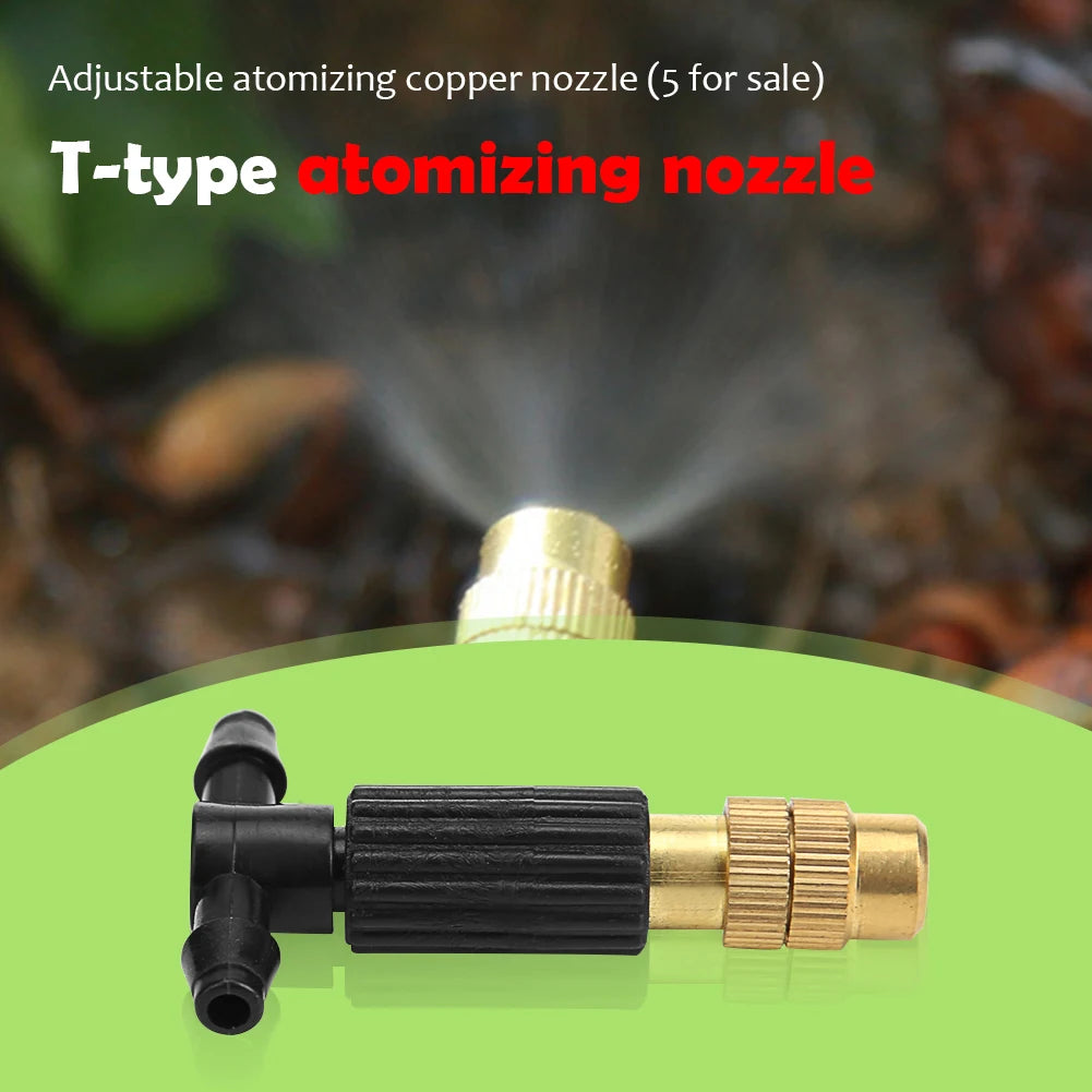 Adjustable Brass Misting Nozzles for Garden Irrigation Peaceful Pleasures Health and Wellness