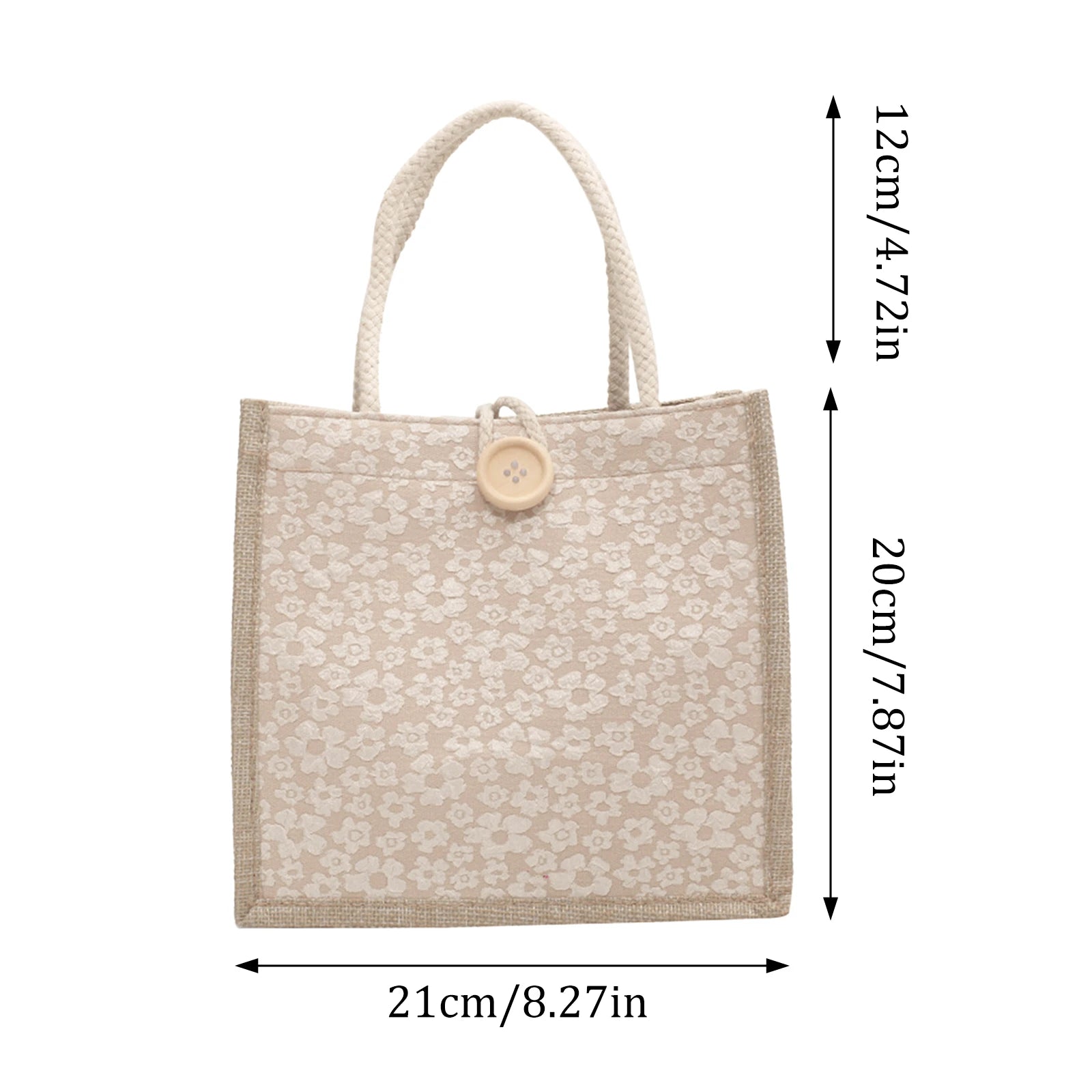 Fashion Burlap Tote Bags Large Capacity Jute Tote Shopping Bags for Women Bridesmaid Wedding Gift Peaceful Pleasures Health and Wellness