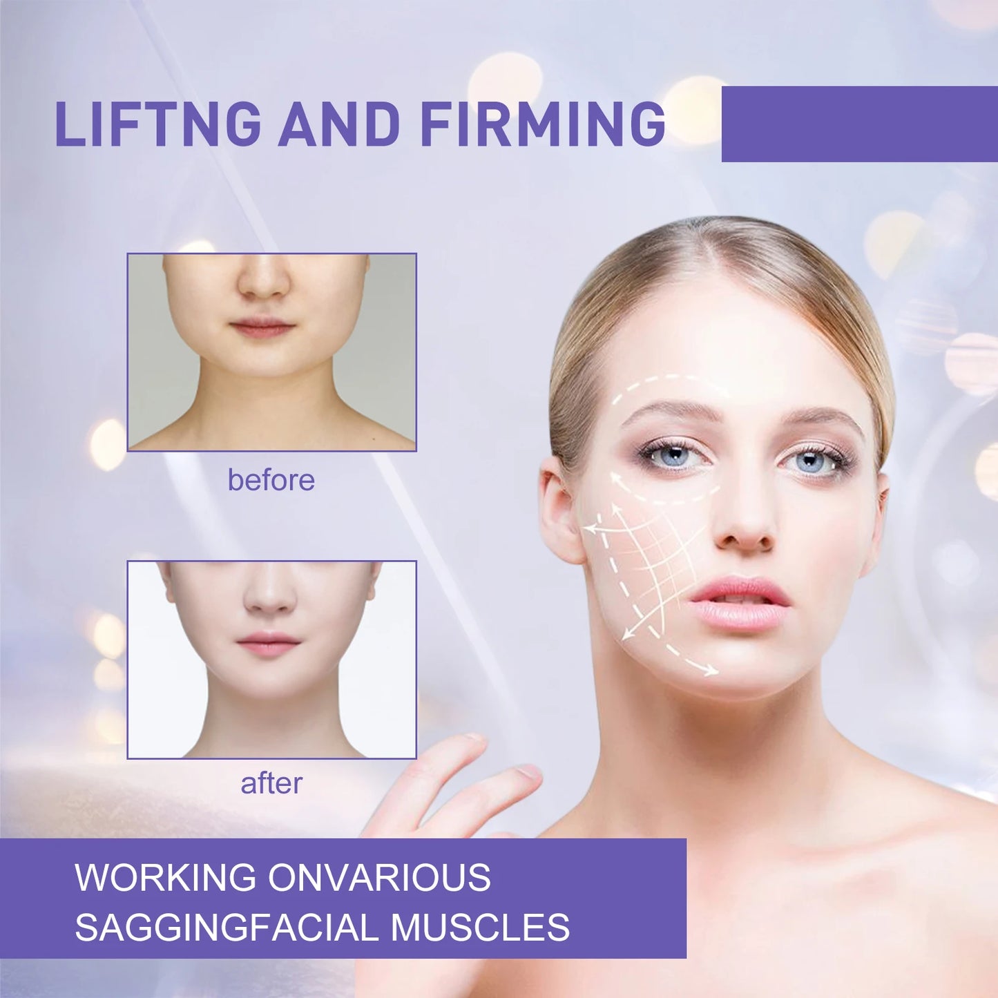 Jaysuing V-Shaped Thin Face Stickers Slim Anti Wrinkle Enhancing Tightening Facial Lift Up Neck Eye Double Chin Skin Care Makeup Peaceful Pleasures Health and Wellness