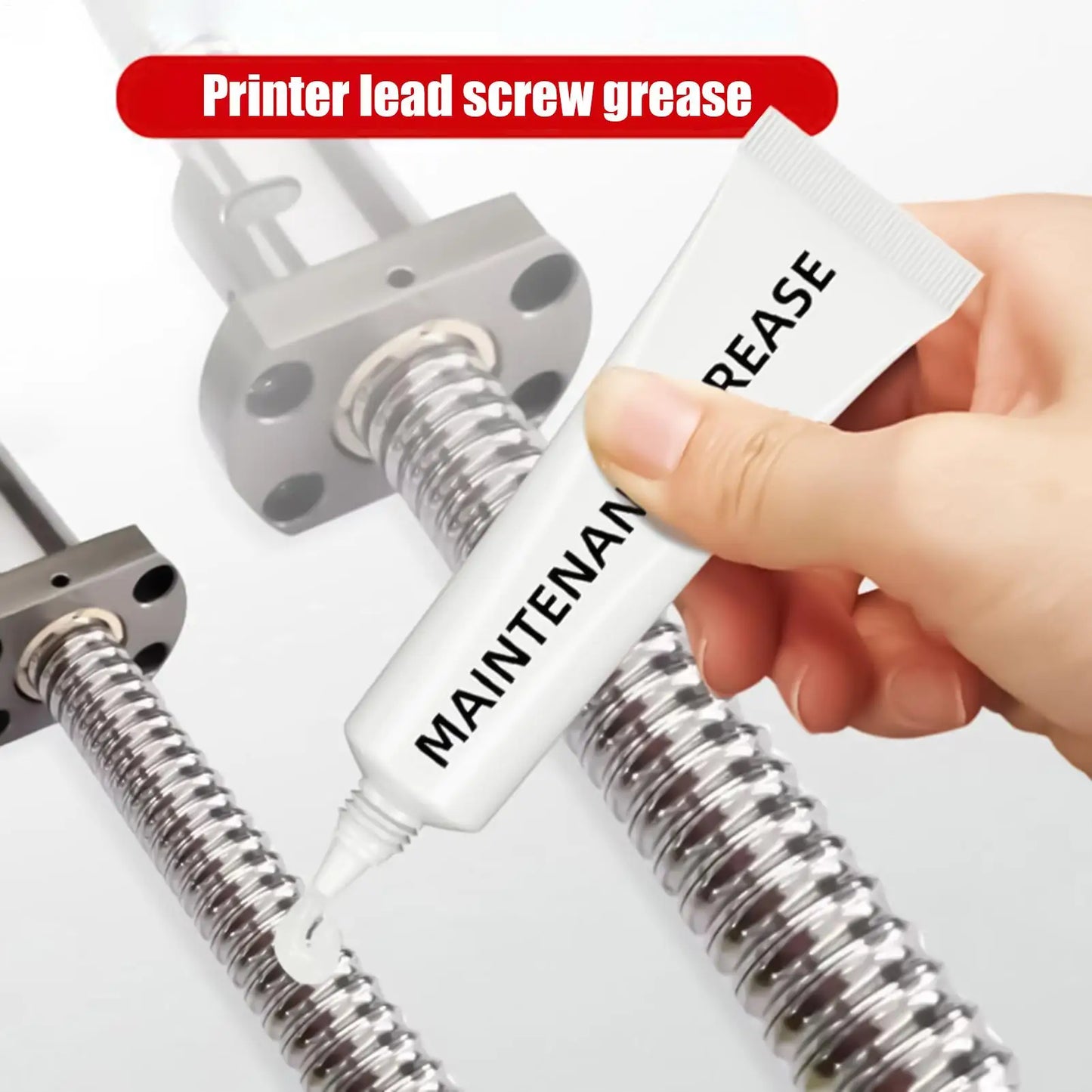 10g 3D Printer Lead Screw Lubricant Grease Anti-Rust Lubricating Paste For Linear Rods Guide Rails, Printing Machine Maintenance Peaceful Pleasures Health and Wellness