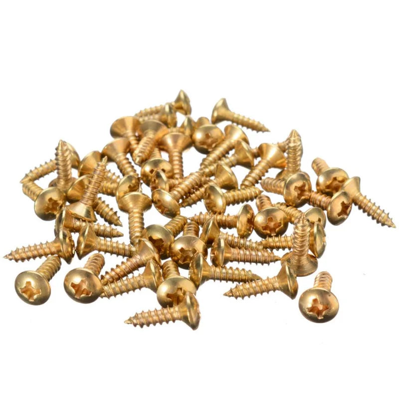 Gold Black Silver Electric Guitar Bass Pickguard Cover Plate Screws