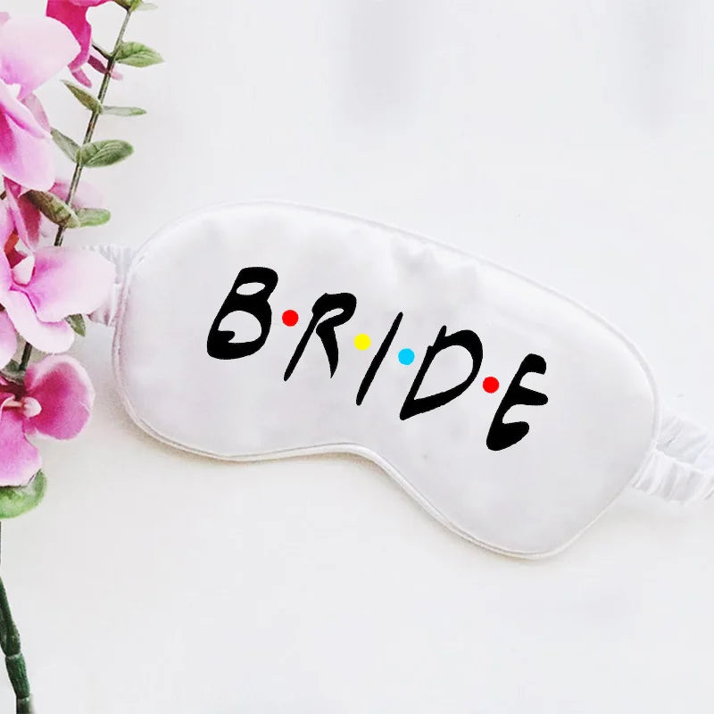 I Do Crew Bride Sleep Mask | Bachelorette Bridesmaid Gift Bridal Party Gift Peaceful Pleasures Health and Wellness