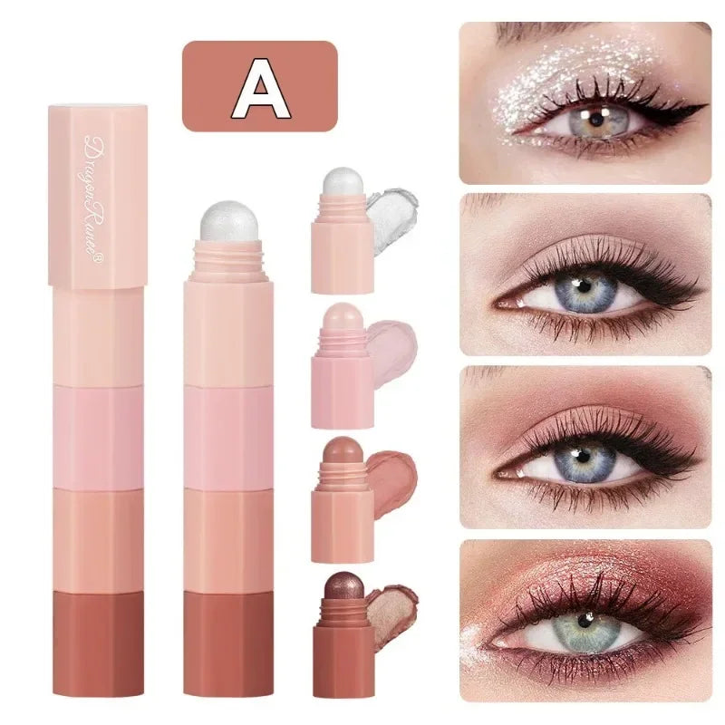 5-in-1 Eyeshadow Pencil Kit | Matte Shimmer Highlight Makeup