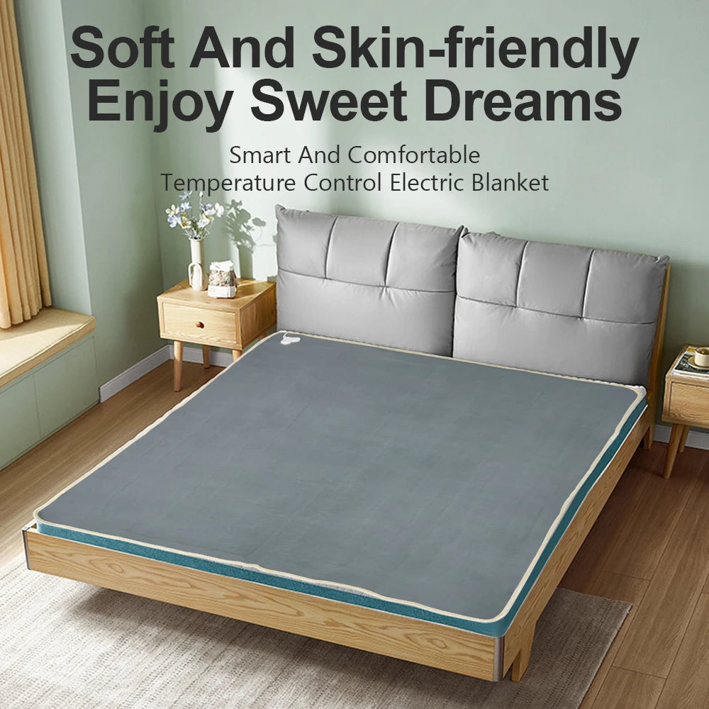 220V Electric Blanket Automatic Thermostat Electric Heating Blanket Body Warmer Thermal Mattress for Winter Home Office Use Peaceful Pleasures Health and Wellness