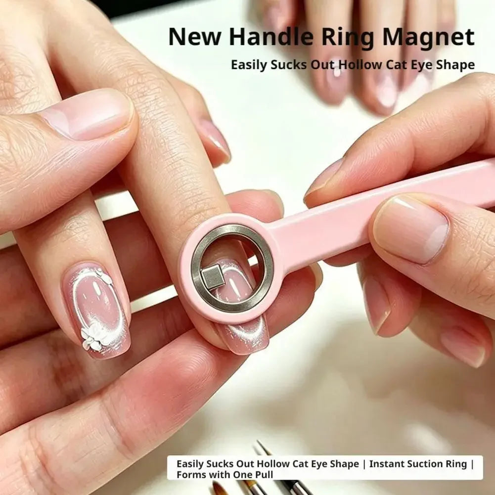 Cat Eye Nail Magnet Ring – Circle Effect Gel Polish Tool Peaceful Pleasures Health and Wellness