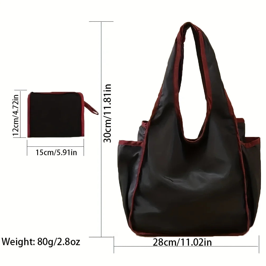 Reusable Grocery Bags Lightweight Durable Shopping Bags Washable Foldable Tote Grocery Bags with Separated Zipper Storage Pouch Peaceful Pleasures Health and Wellness