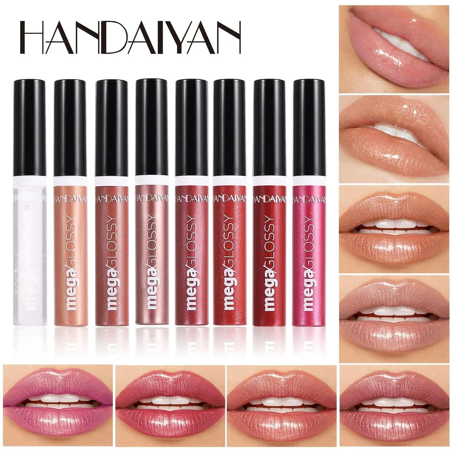 Handaiyan High Shine Lip Gloss – Mirror Finish, 7 Shades