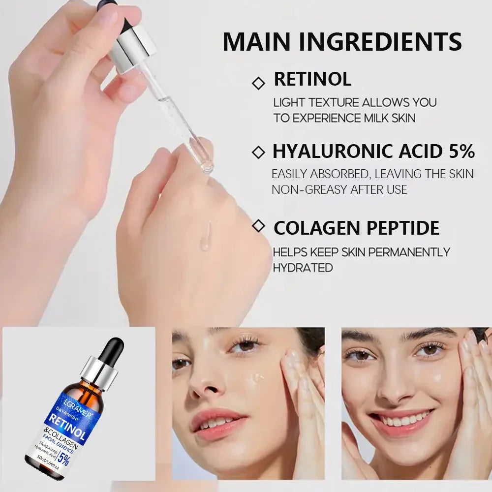 LGRAMER Retinol Cream & Serum Combo – Moisture & Elasticity