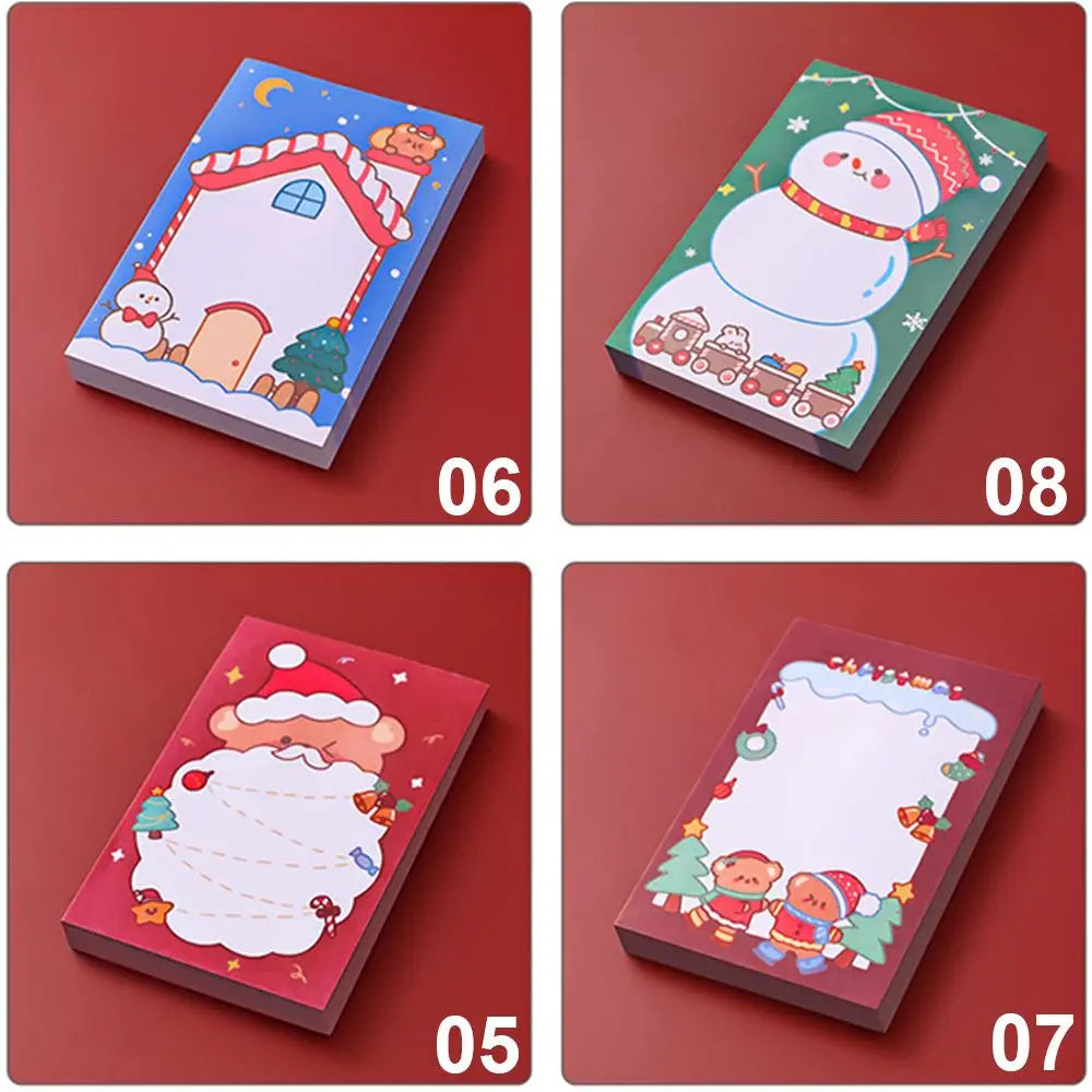 Christmas Santa Sticky Notes – 50-Sheet Holiday Memo Pad