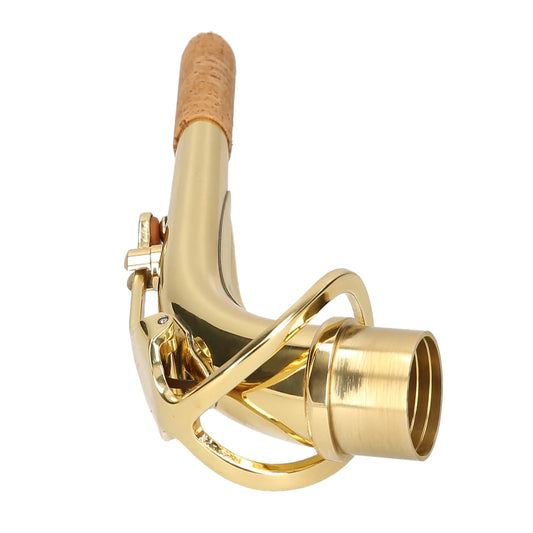 Alto Saxophone Neck | Brass Gold-Plated Replacement by ammoon Saxophone Neck Peaceful Pleasures Health and Wellness