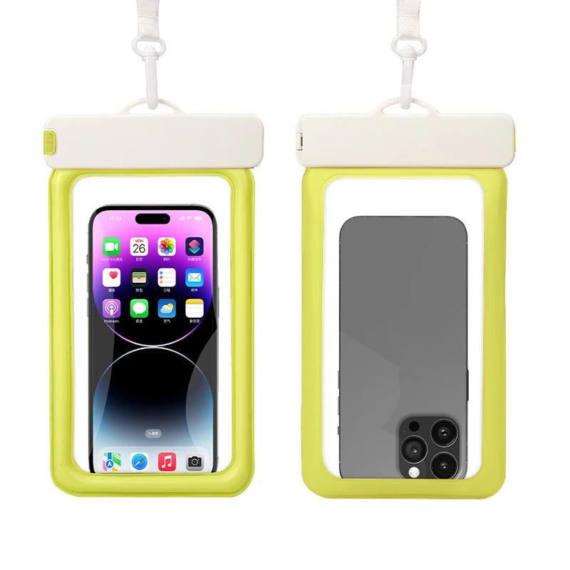 phone waterproof case phone armbands and pouches diving phone case swimming bag phone IPX8 waterproof bag under water floating Peaceful Pleasures Health and Wellness Green