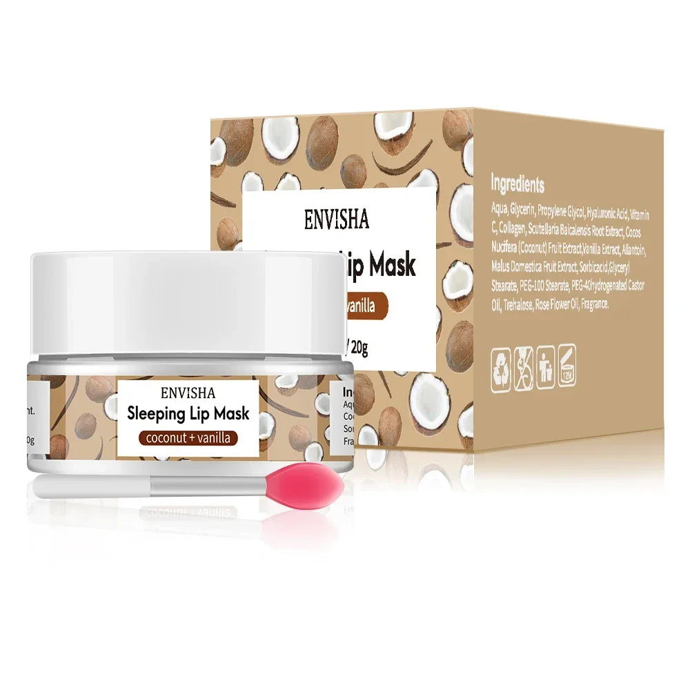 ENVISHA Watermelon Lip Sleep Mask – Overnight Moisturizing & Line-Fading 20g