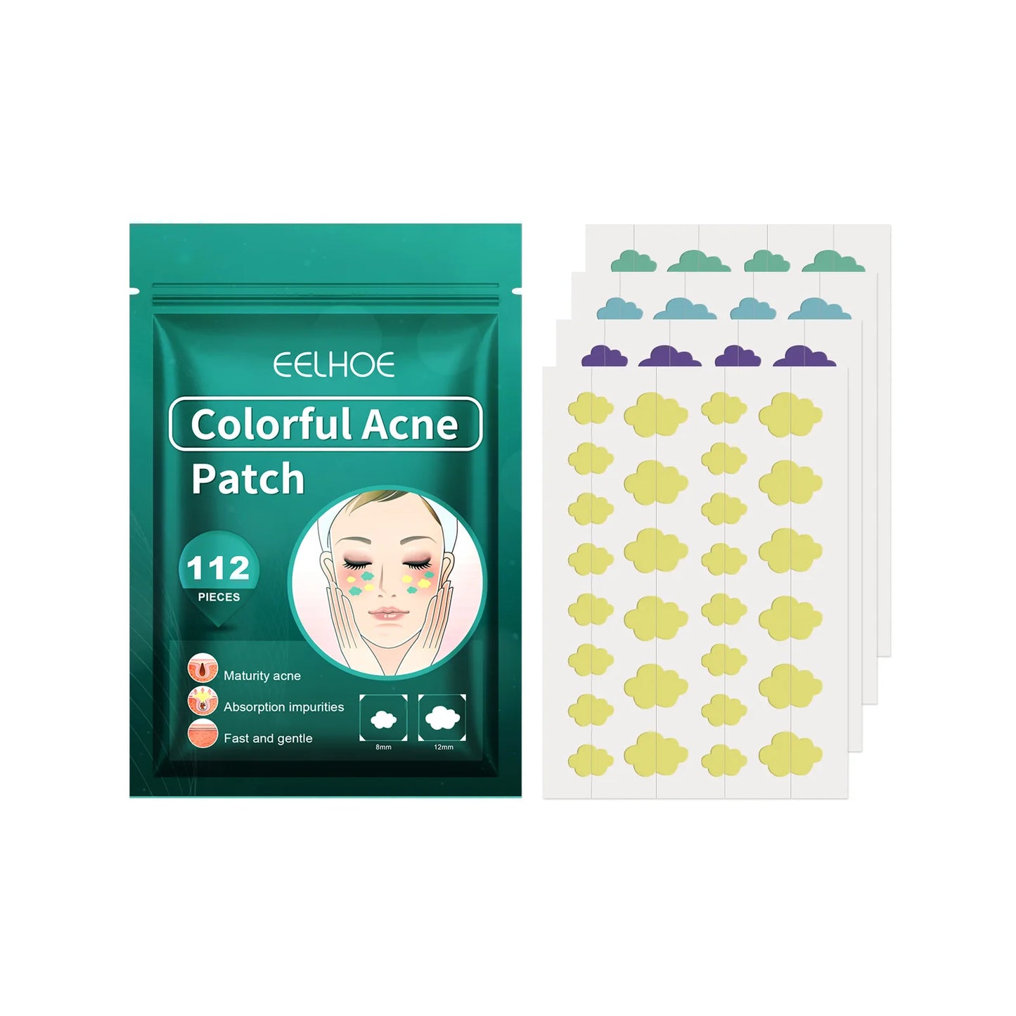 EELHOE Salicylic Acid Acne Patches 112pcs | Pimple Stickers