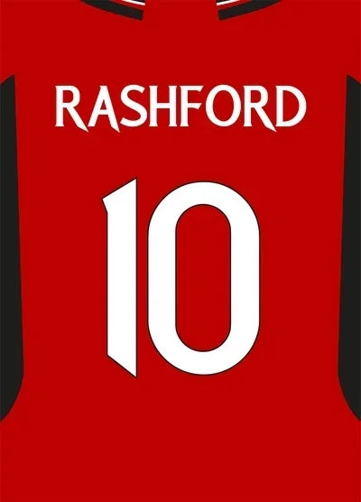 Football Legend Jersey Canvas Poster | Sports Star Wall Art