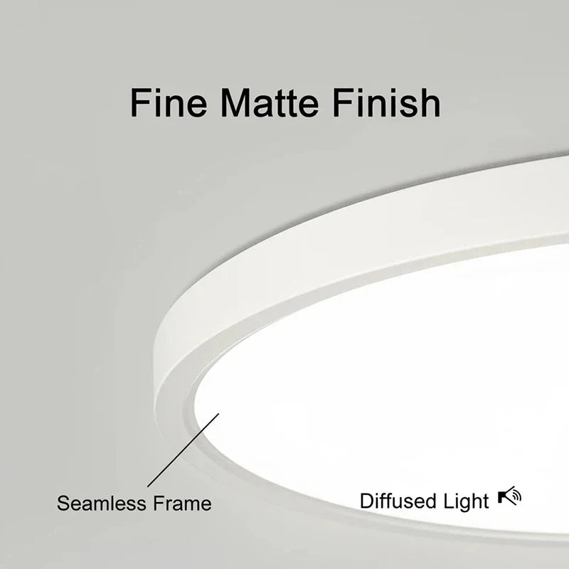 Ultra-Thin LED Ceiling Light 23/30cm | Dimmable Remote