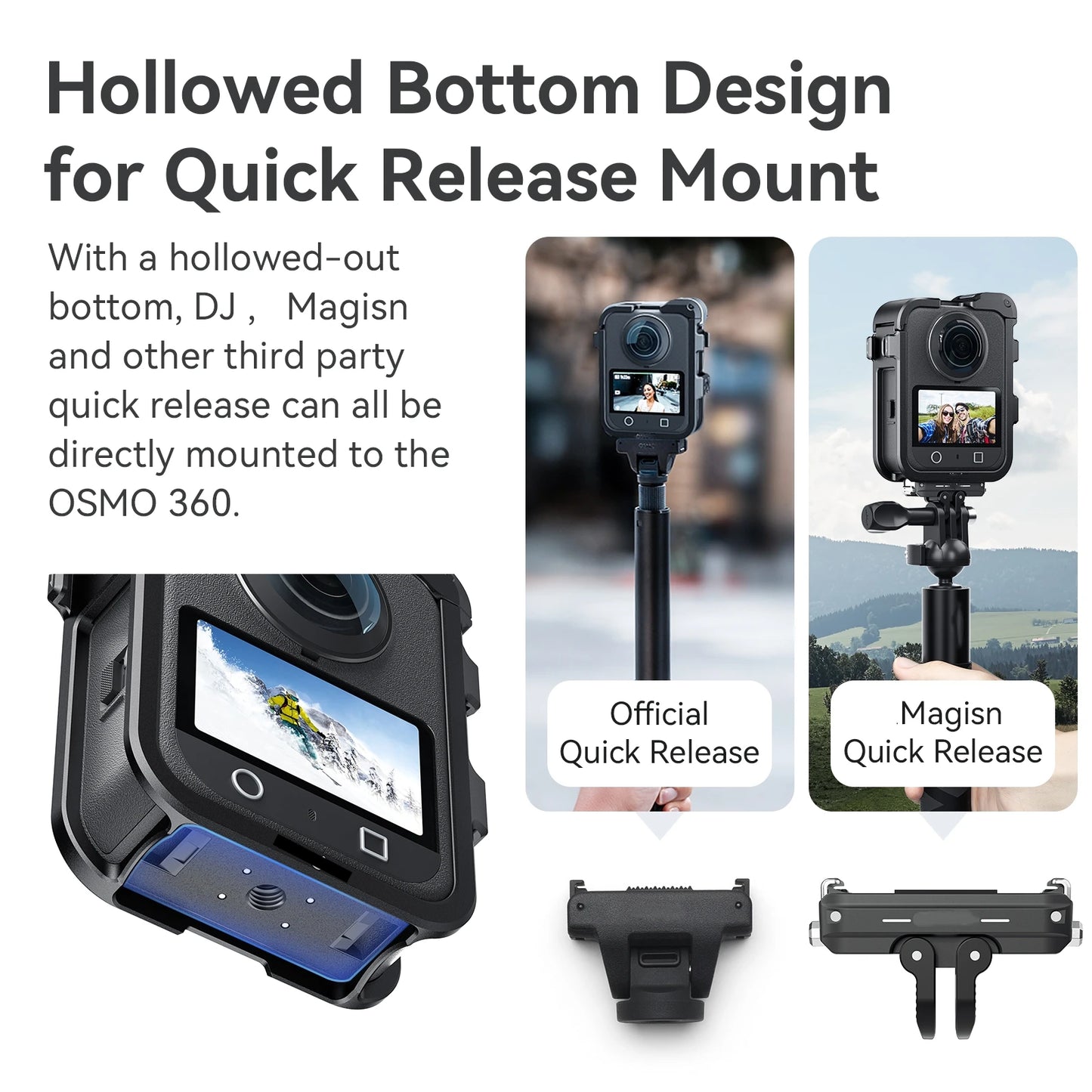 Quick Release Camera Protection Frame For DJI OSMO 360 Camera Aluminum Alloy Protective Frame Lens Protective Case Peaceful Pleasures Health and Wellness