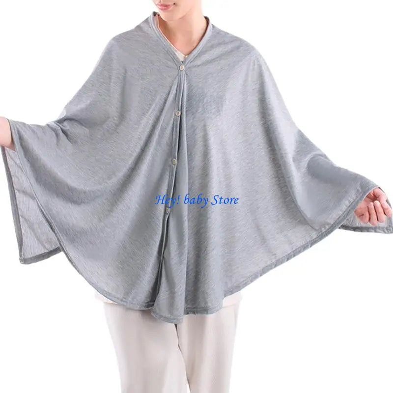 Breathable Cotton Nursing Cover – Adjustable Breastfeeding Shawl