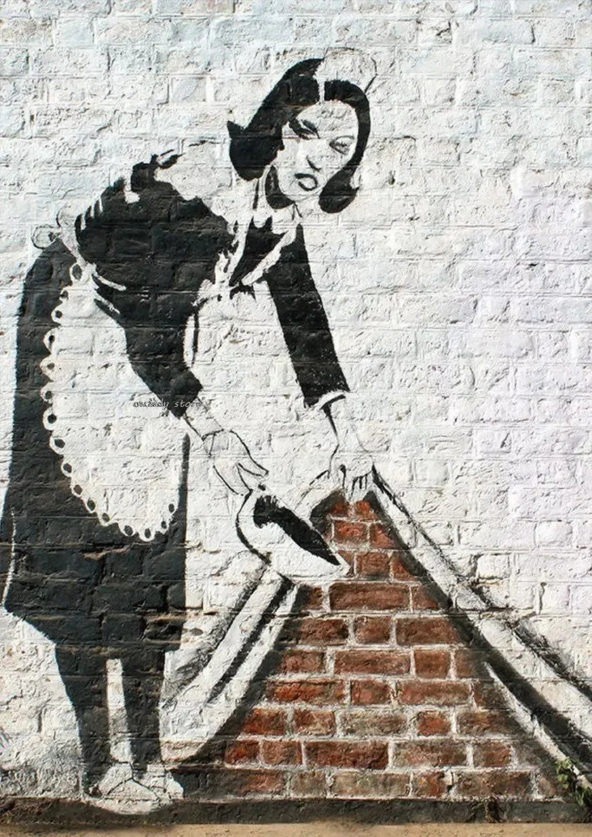 Banksy Girl with Red Balloon Canvas Wall Art | Street Art Decor