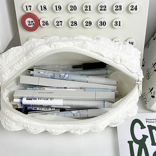 Pillow-Shaped Pencil Case & Cosmetic Bag for Girls | Polyester Pencil Case Pouch Oasis Select