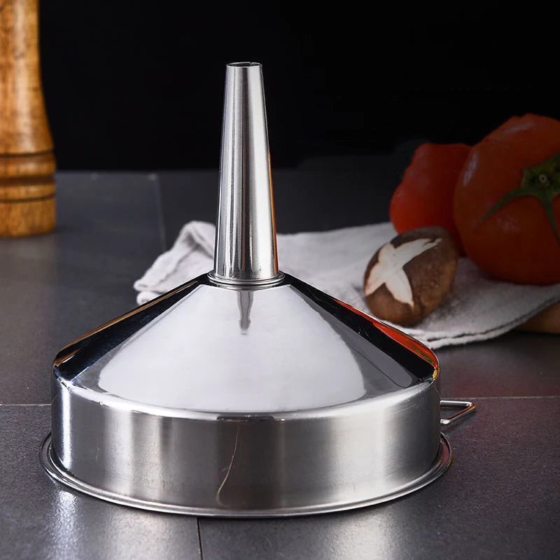 10cm/12cm/14cm/16cm/18cm Metal Funnel For Canning Kitchen Tools Wide Mouth Funnels Bar Wine Beer Oil Flask Funnel Peaceful Pleasures Health and Wellness