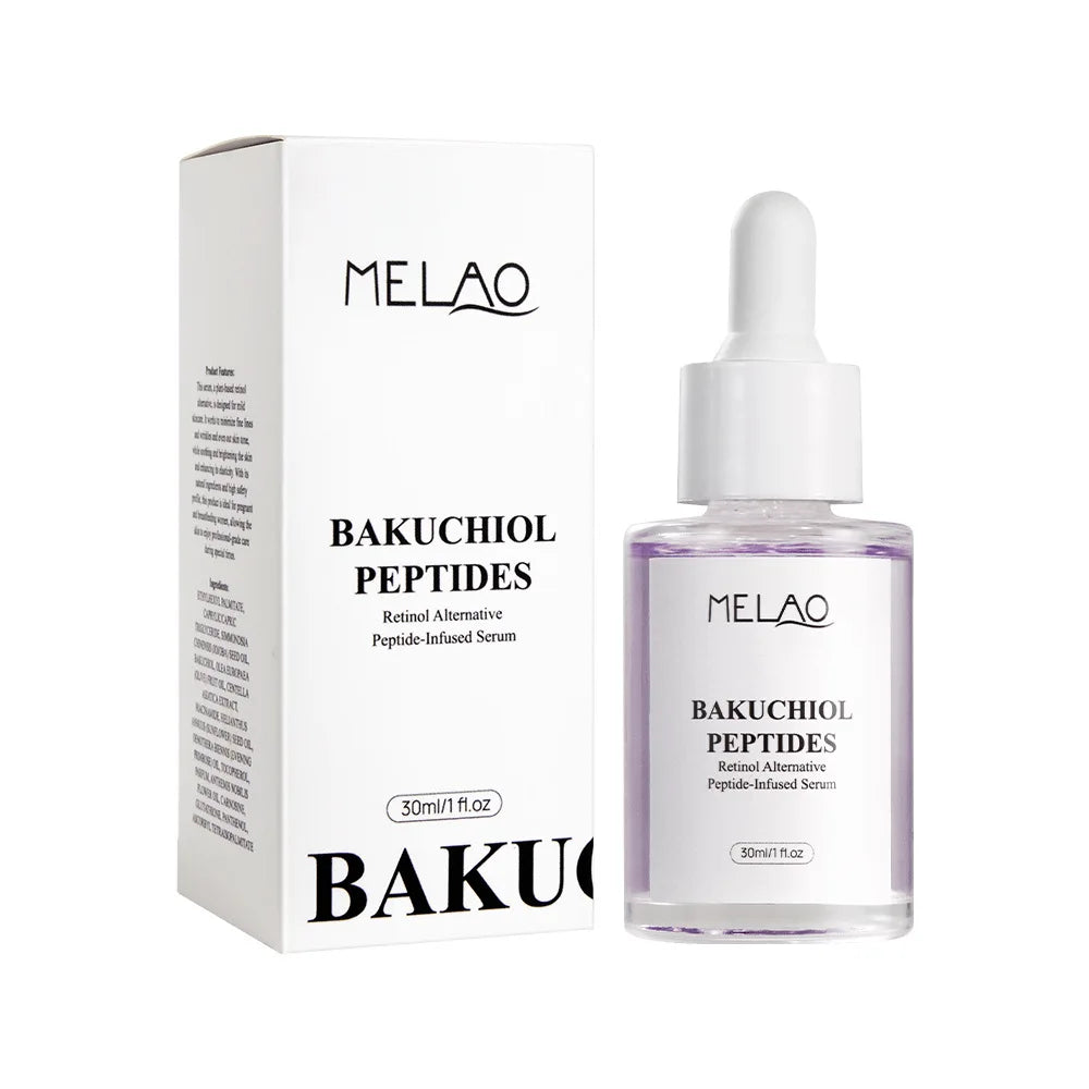 Bakuchiol Facial Rejuvenation Serum Anti Wrinkle Fade Fine Lines Firming Skin Elasticity Improve Radiance Face Hydrating Essence Peaceful Pleasures Health and Wellness 30mlx1 piece