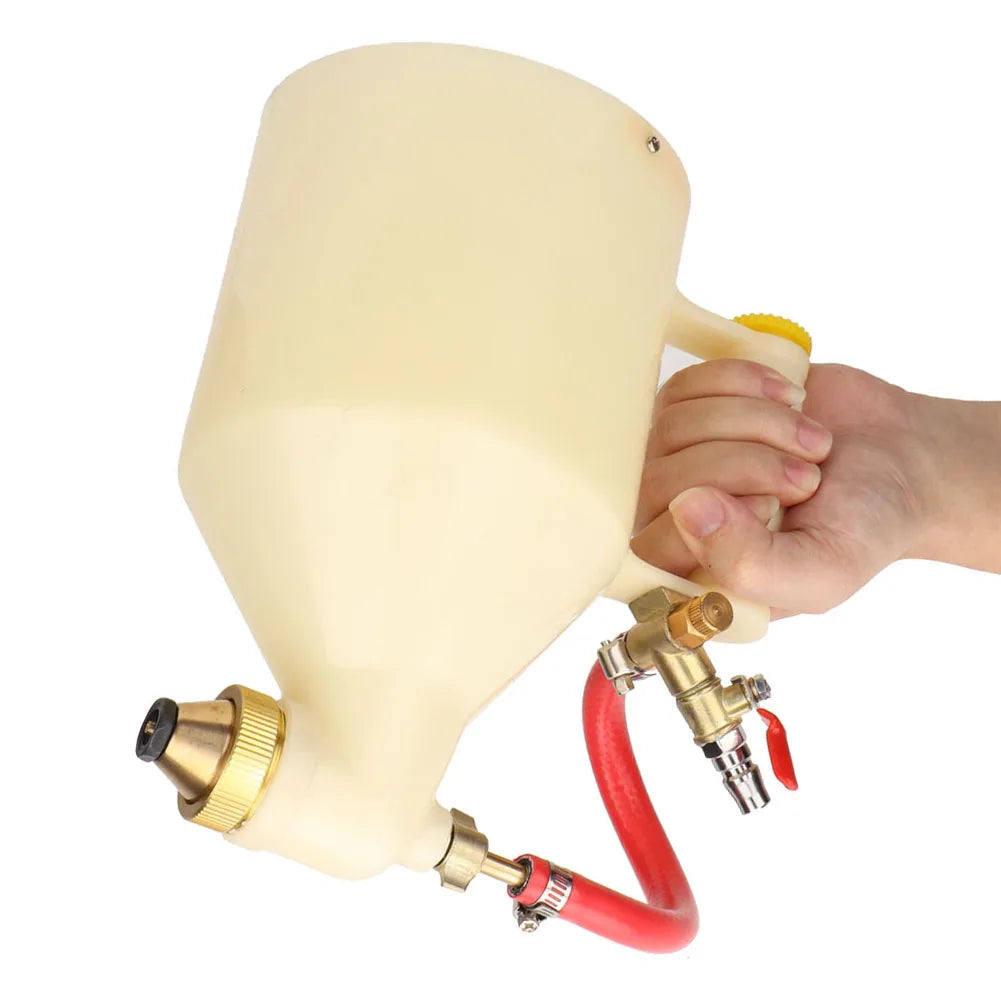 1 Adjustable Plastic Hopper Air Spray Gun Wall Painting Sprayer