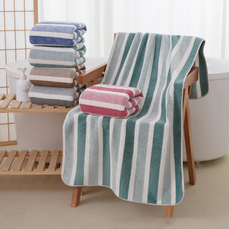 Soft Absorbent Microfiber Large Bath Towels for Men & Women Bath Towels Peaceful Pleasures Health and Wellness