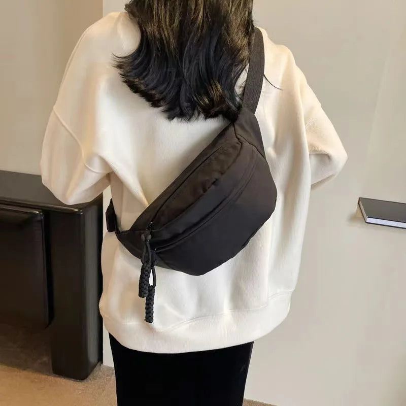 Waterproof Chest Pack Large Crossbody Sling Bag | Unisex Travel Crossbody Chest Pack Peaceful Pleasures Health and Wellness