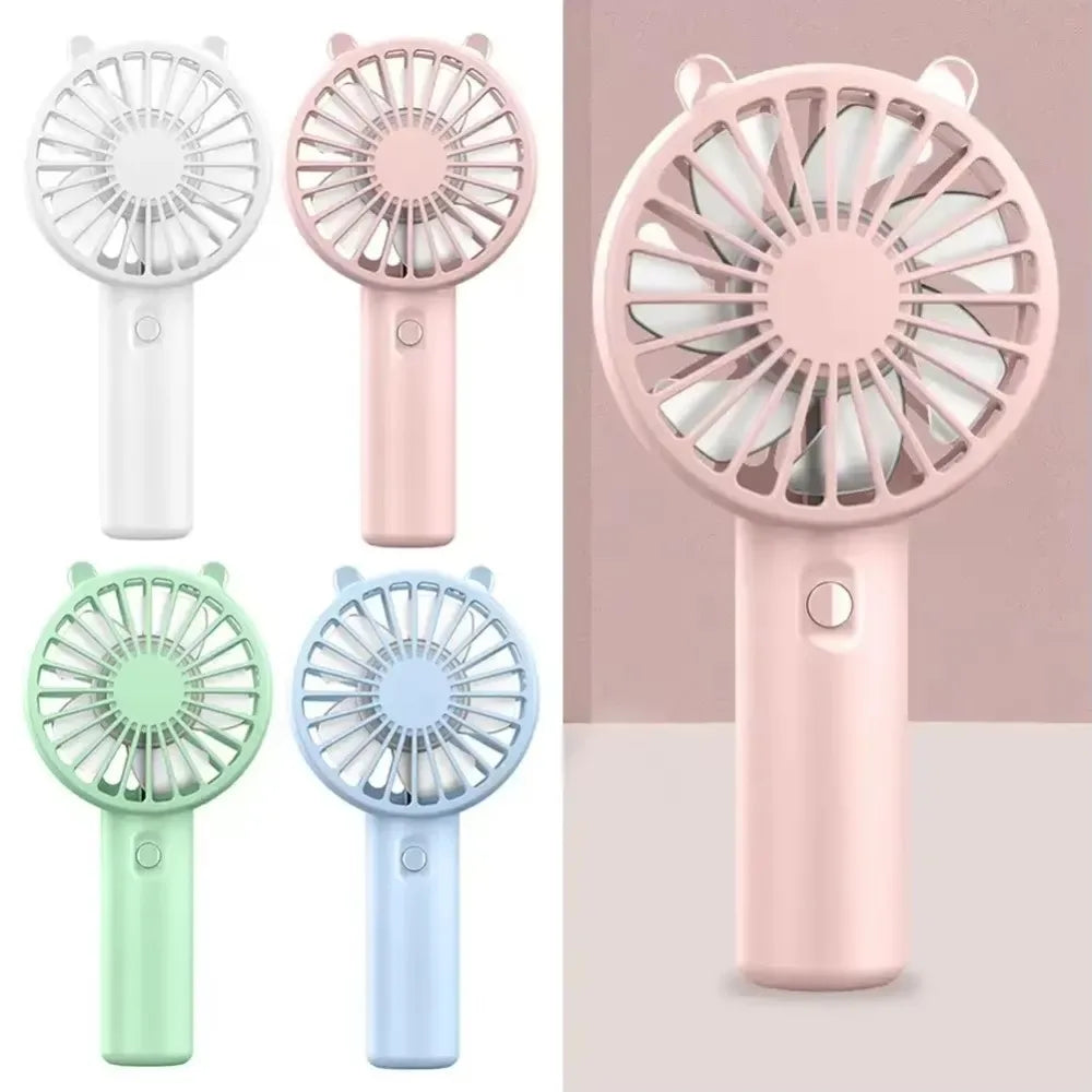 Portable Handheld Fan Small Cooling Fan USB Rechargeable Eyelash Eyelash Mute Cooler Handheld Fan Mini USB Rechargeable Desk Peaceful Pleasures Health and Wellness