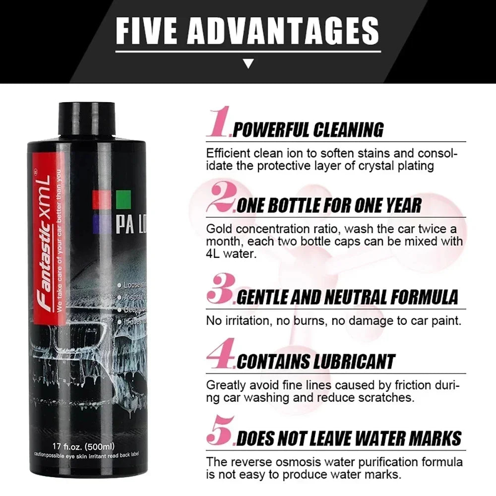 Car Shampoo High Concentration Car Accessories Detailing Wash Super Foam Cleaner Multifunctional Car Maintenance Peaceful Pleasures Health and Wellness