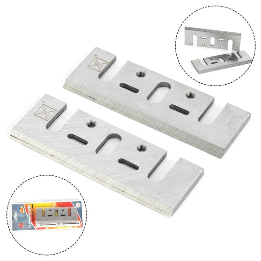 2-Pack 82mm HSS Planer Blades – Fits Makita, Ryobi & DeWalt Planer Replacement Blades Oasis Select Default Title