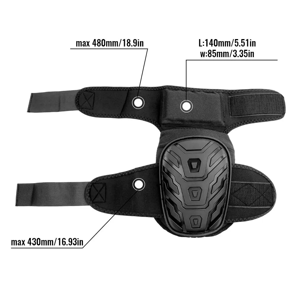 New Professional Heavy Duty EVA Foam Padding Knee Pads with Comfortable Gel Cushion and Adjustable Straps for Working, Gardning Peaceful Pleasures Health and Wellness