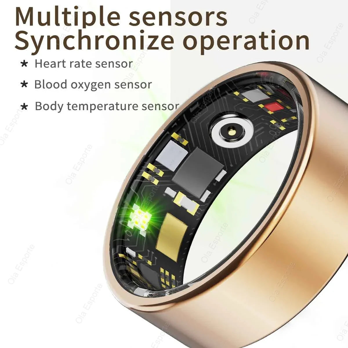 Smart Ring Heart Rate & Blood Oxygen Monitor | IP68 5ATM