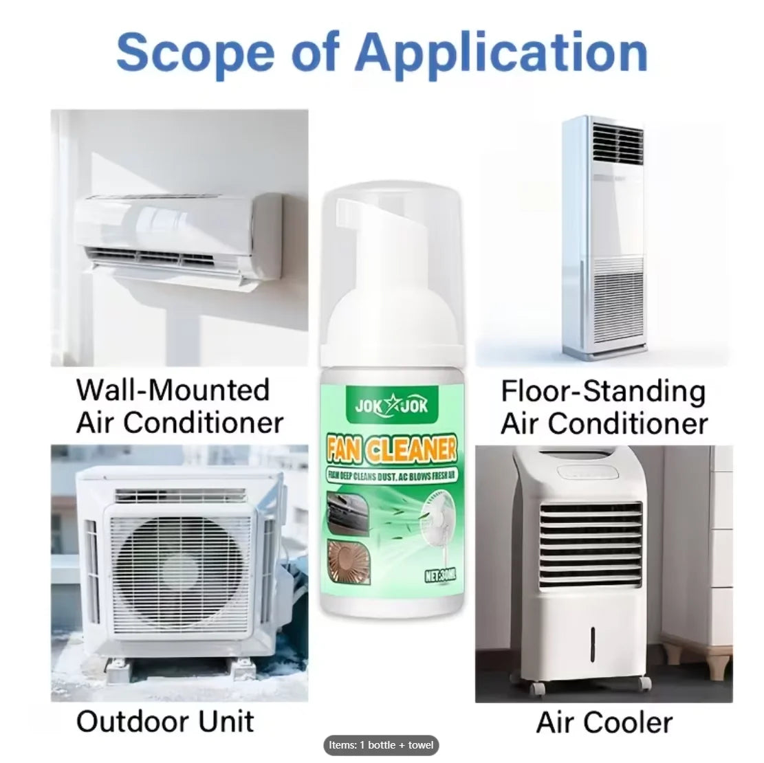 Air Conditioner Cleaning Foam – No Disassembly Needed