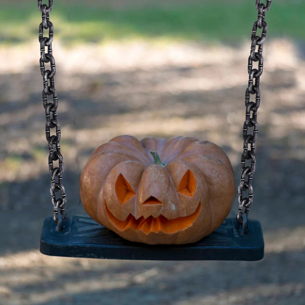 Halloween Chain Simulate Plastic Fake Chain Halloween Party Cosplay Costume Prop Haunted House Prisoner Horror Party Decor Prop Peaceful Pleasures Health and Wellness