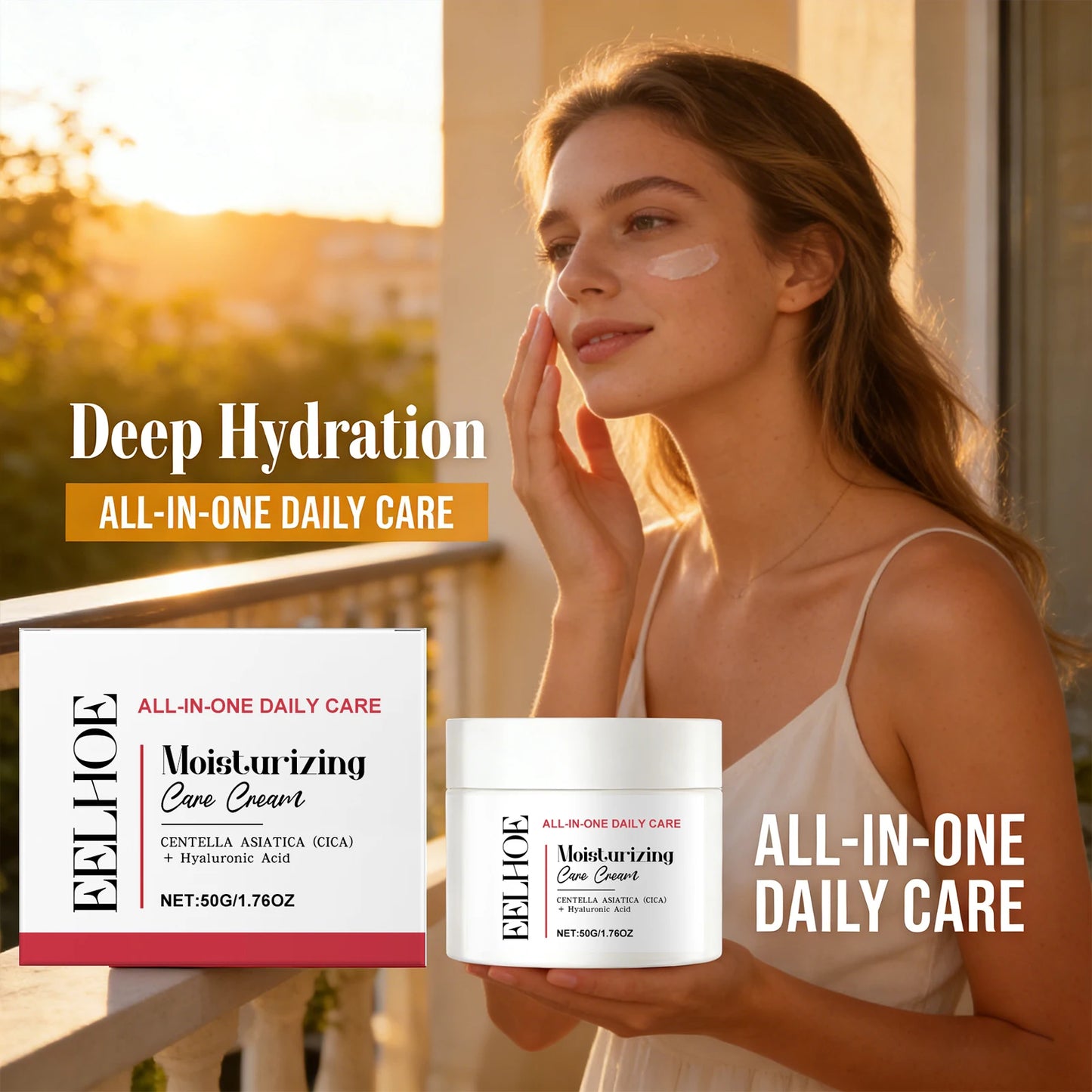 Collagen Firming Face Cream 24h Hydrating Repair Sensitive Skin Brighten Non-sticky Exfoliation Refreshing Hyaluronic Acid Cream Peaceful Pleasures Health and Wellness