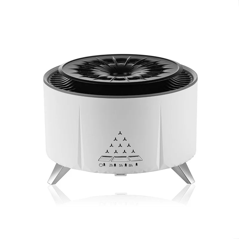 HOMEFISH Volcanic Lava Humidifier | Aromatherapy & White Noise Aromatherapy Humidifier Peaceful Pleasures Health and Wellness WHITE US