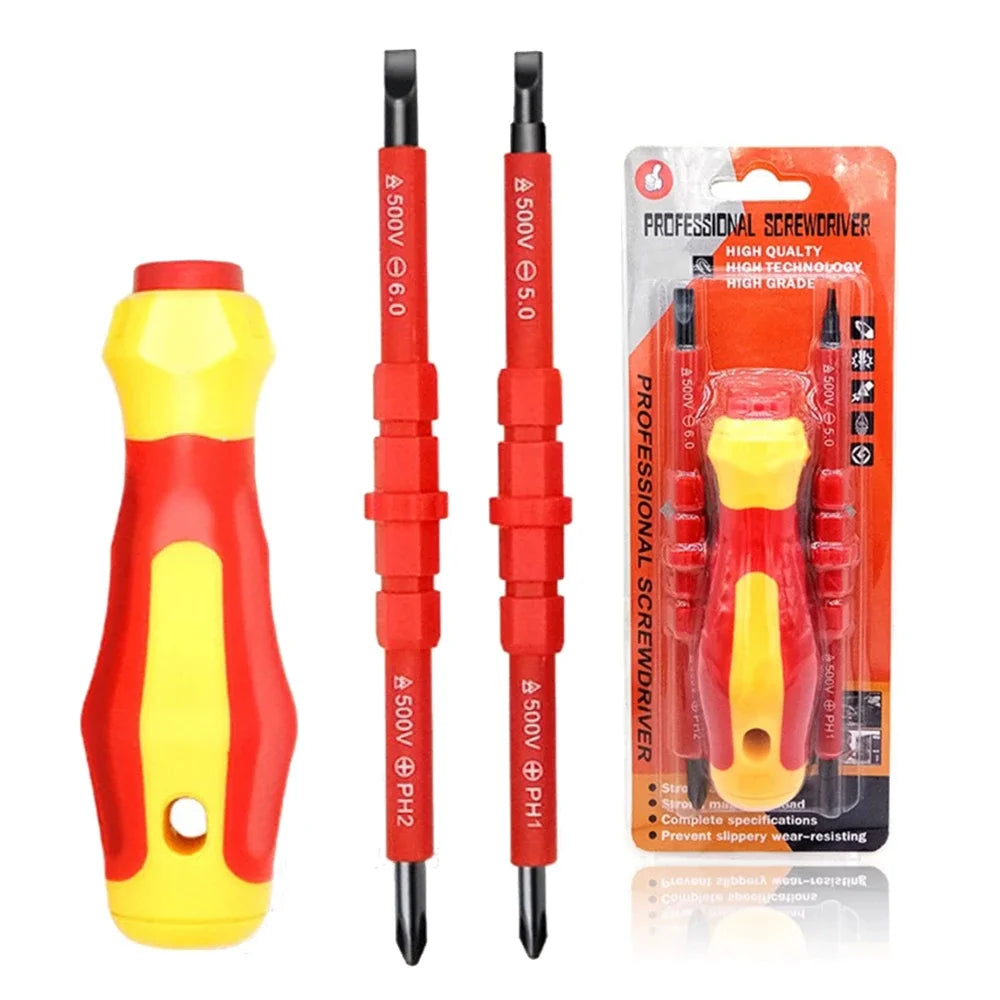 3-Piece Magnetic Screwdriver Set | PH1 PH2 Slotted Bits Screwdriver Set Peaceful Pleasures Health and Wellness Default Title