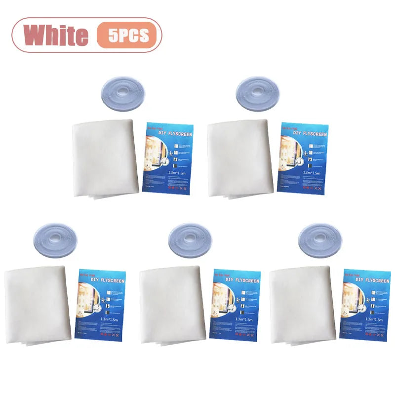 Self-Adhesive Polyester Mosquito Net Window Screen | Hook & Loop