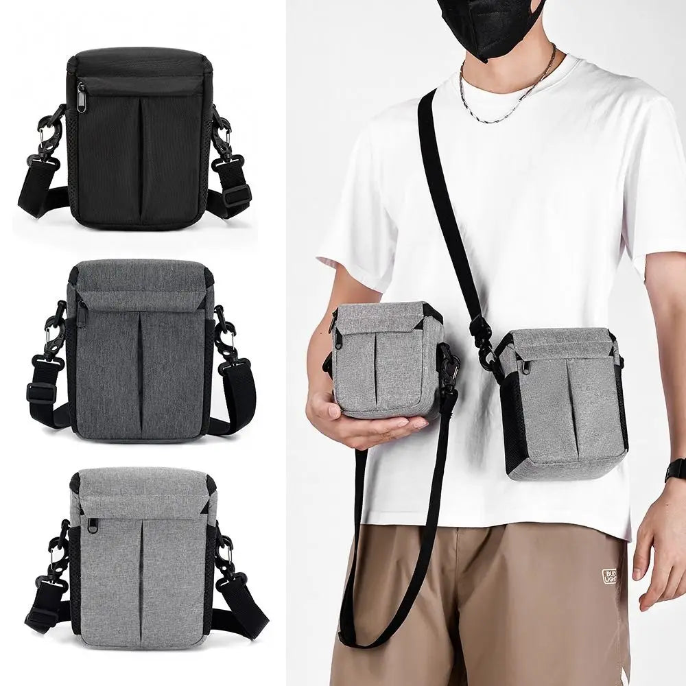 Durable Protective Bag Camera Bags Waist Pouch Single-Shoulder DSLR Pouch Lightweight Nylon Camera Lens Case Outdoor Travel Peaceful Pleasures Health and Wellness