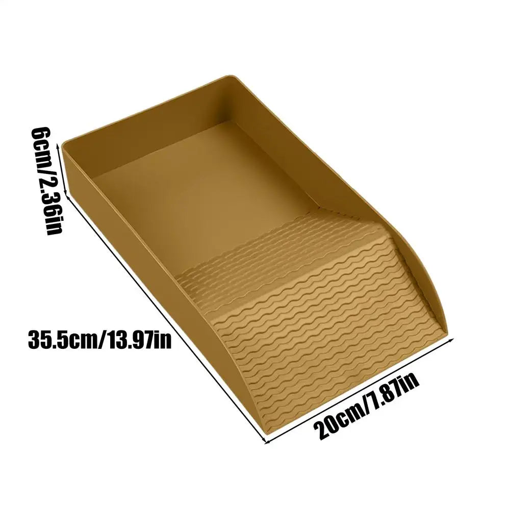 Reptile Soaking Tray Tortoise Basking Dish With Ramp Bearded Dragon Bathing Bowl For Turtle Lizard Gecko Snake, Aquarium Access Peaceful Pleasures Health and Wellness L