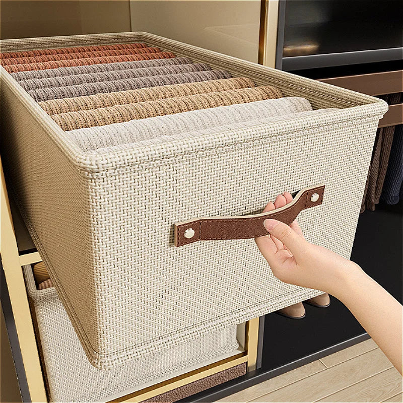 Oxford Foldable Storage Basket for Clothes, Toys & Sweaters