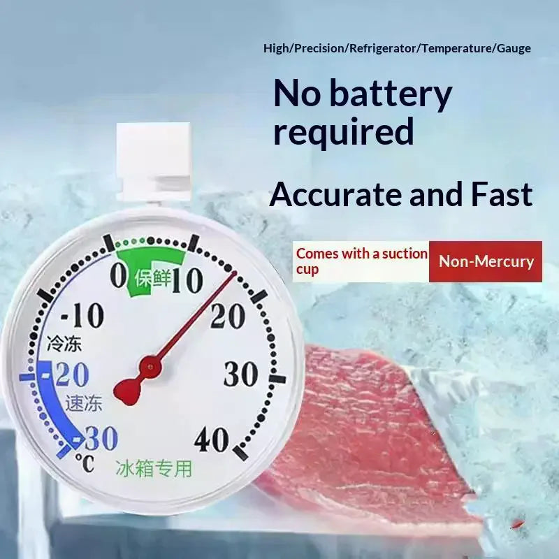 HELTC Fridge Freezer Thermometer – Mercury-Free, Battery-Free