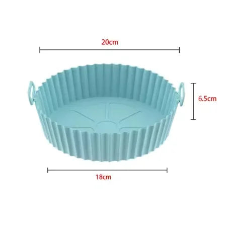 Silicone Baking Pans Set, Air Fryer Accessories for Cake Decorating, Muffin Molds, Kitchen Utensils & Gadgets, Aerogrill Peaceful Pleasures Health and Wellness Light blue