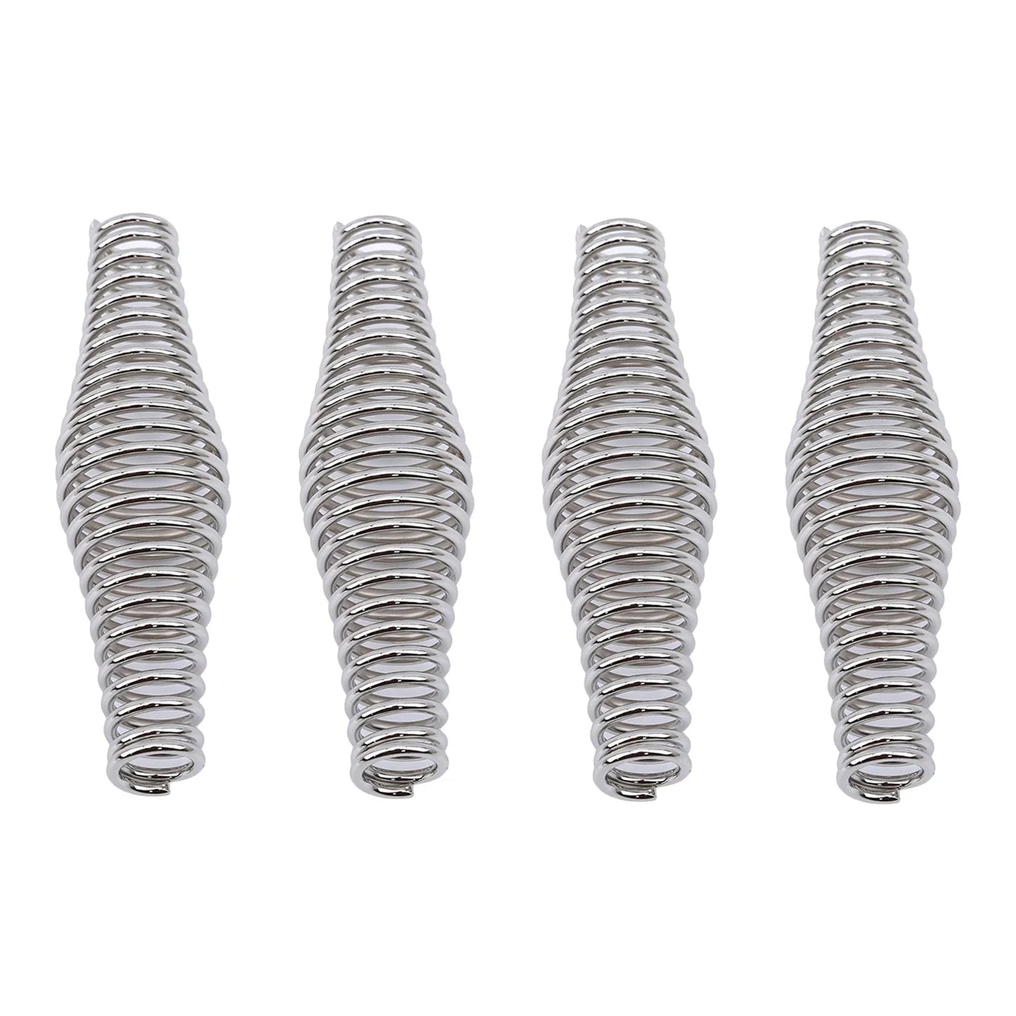 Chrome Spring Handles for Wood Stove, Grill & Fireplace Door