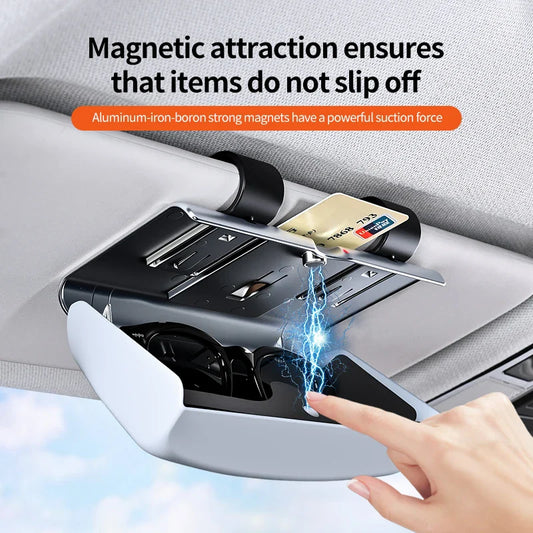 Magnetic Car Sun Visor Glasses Holder | Electroplated Case Car Glasses Holder Oasis Select