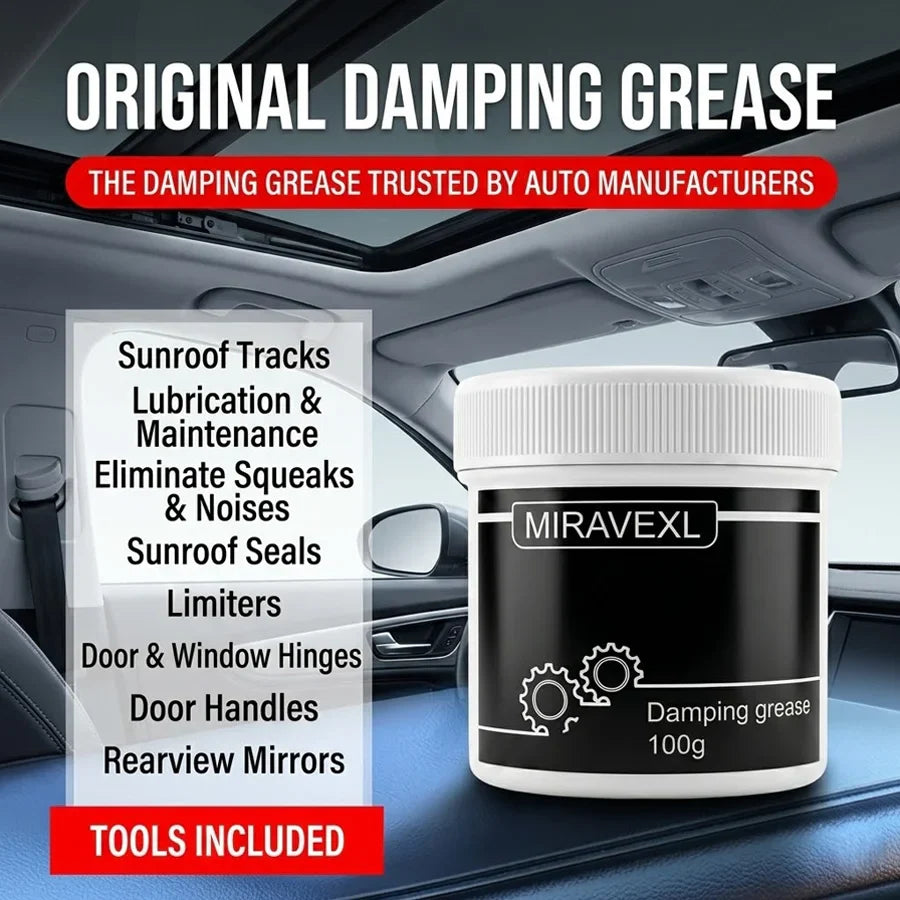 MIRAVEXL Automotive Damping Grease – Sunroof, Door & Gear Lube