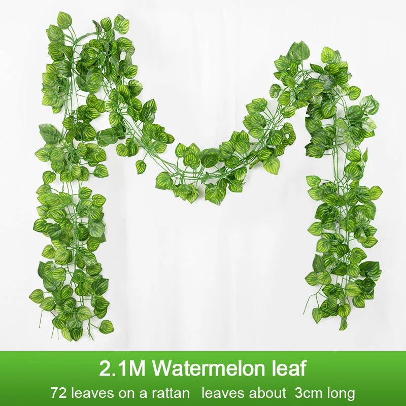 2.1M Artificial Ivy Garland Silk Vine Wall Hanging Decor
