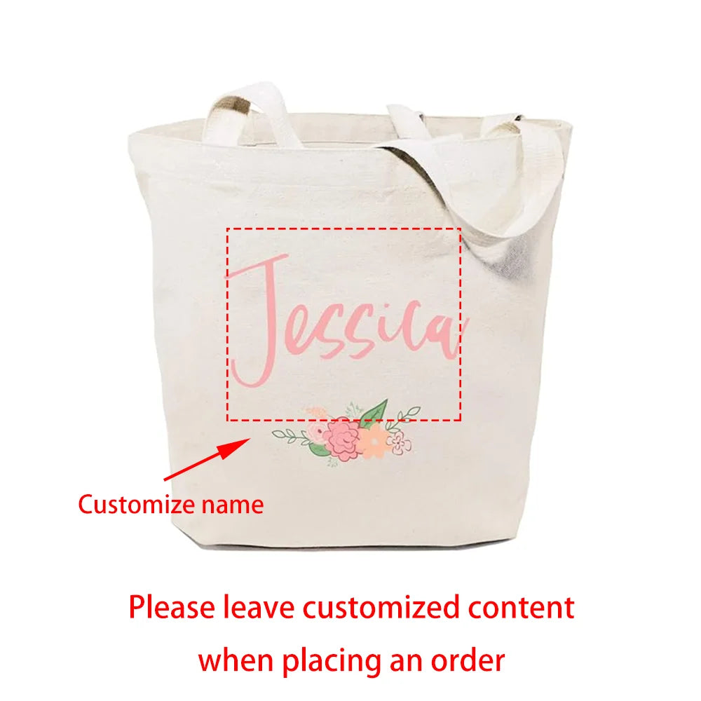 Personalized Name Tote Bag | Beach, Wedding & Bridesmaid Gift